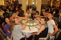 Welcoming dinner for incoming exchange students.